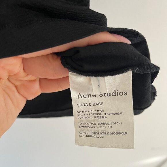 Acne Studios Vista C Base Shirt S | Essential Wardrobe Staple, Oversized Fit - Picture 5 of 5